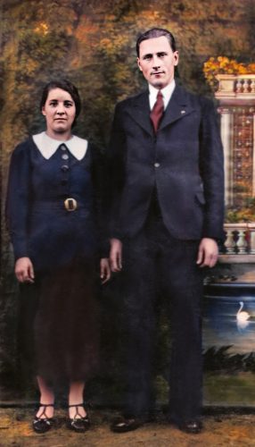 Zamordowany FRANCISZEK AUGUSTYNIAK z żoną Reginą Augustyniak