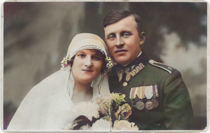 Zamordowany KAZIMIERZ PRZEKORA z pierwszą żoną HELENĄ, która zmarła w 1938 roku. Po jej śmierci Przekora ożenił się z WŁADYSŁAWĄ KSIĄŻEK, z którą wspólnie przyjęli Żydów pod swój dach.