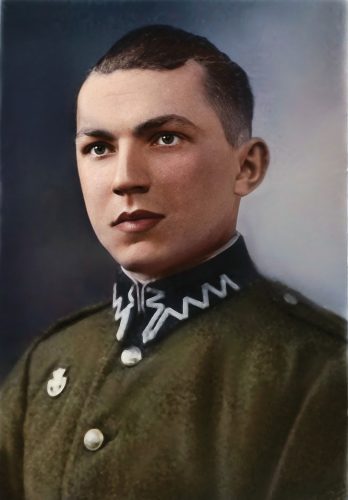 ANTONI PRUSIŃSKI podczas służby w Wojsku Polskim, 1933 rok. Walczył w wojnie obronnej 1939 roku, a podczas okupacji działał w partyzantce i pomagał ukrywającym się Żydom.