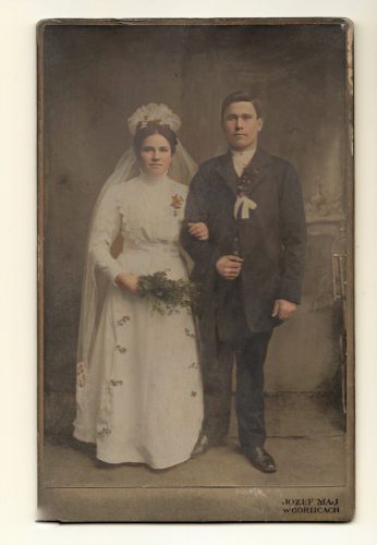 Zamordowany JÓZEF PRUCHNIEWICZ z żoną Marią, zdjęcie ślubne.